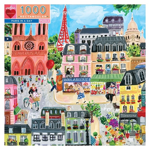 eeBoo - Paris in a Day Puzzle 1000pc