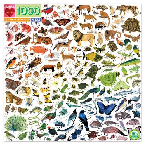 eeBoo - A Rainbow World Puzzle 1000pc