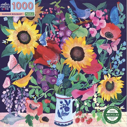 eeBoo - Summer Bouquet Puzzle 1000pc