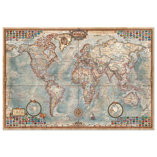Educa - The World, Executive Map Puzzle 4000pc