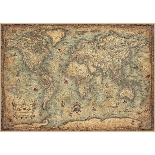 Educa - World Map Puzzle 3000pc