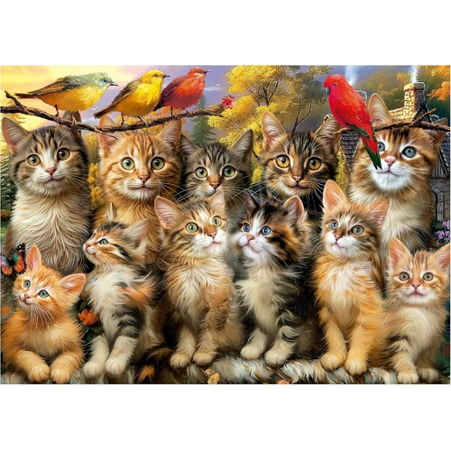 Educa - Kittens And Birds Puzzle 500pc