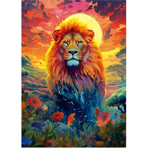 Educa - Majestic Lion Stare Puzzle 500pc