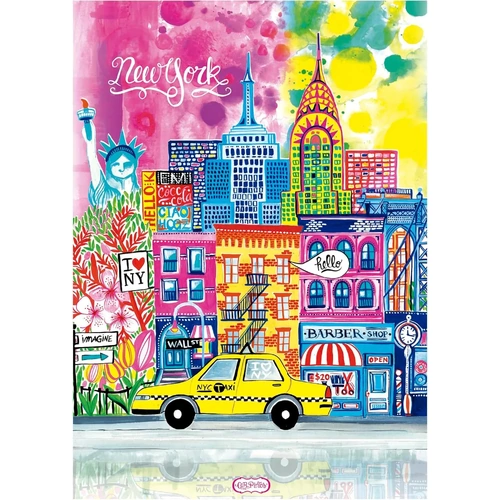 Educa - New York By Car Pintos Puzzle 1000pc (DAMAGED BOX)