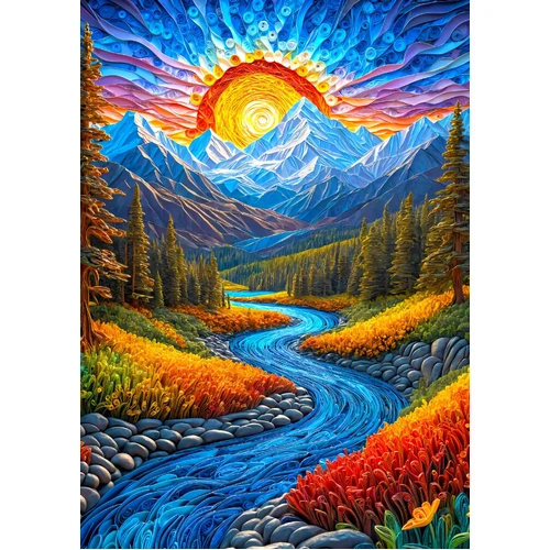 Enjoy - Sunrise Landscape Puzzle 1000pc