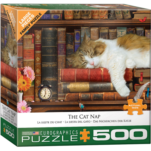 Eurographics - The Cat Nap Large Piece Puzzle 500pc