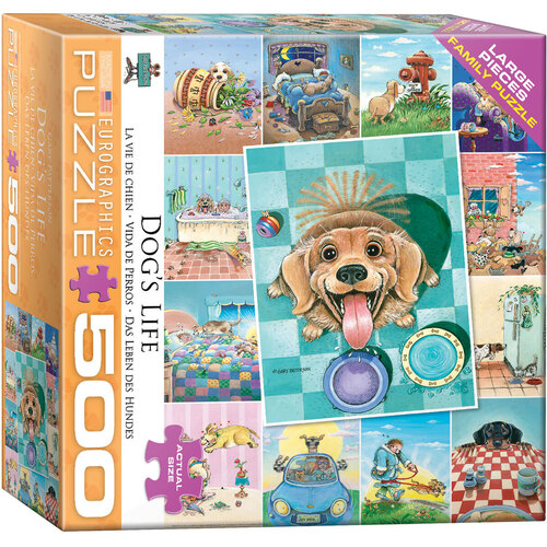 Eurographics - Dogs Life Large Piece Puzzle 500pc