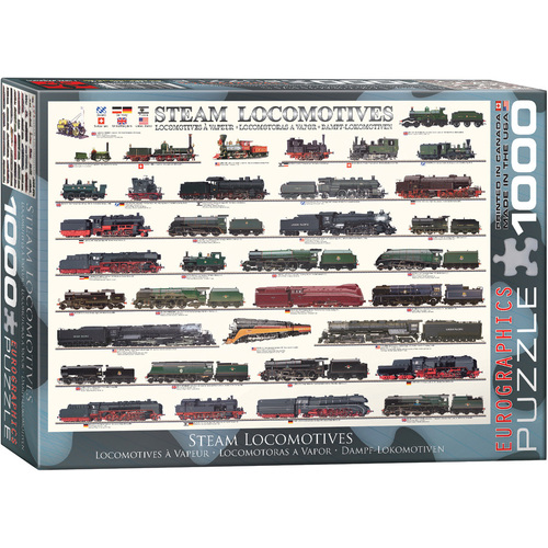 Eurographics - Steam Locomotives Puzzle 1000pce