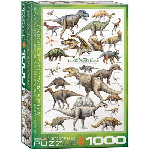 Eurographics - Dinosaurs of the Cretaceous Period Puzzle 1000pc