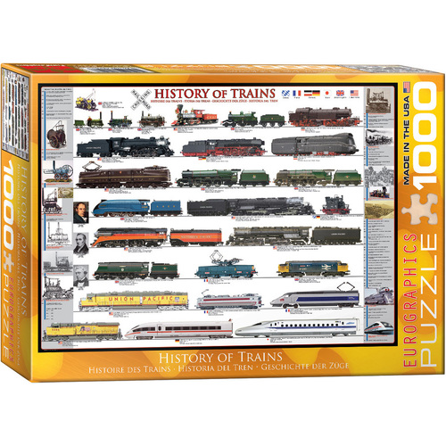 Eurographics - History of Trains Puzzle 1000pce
