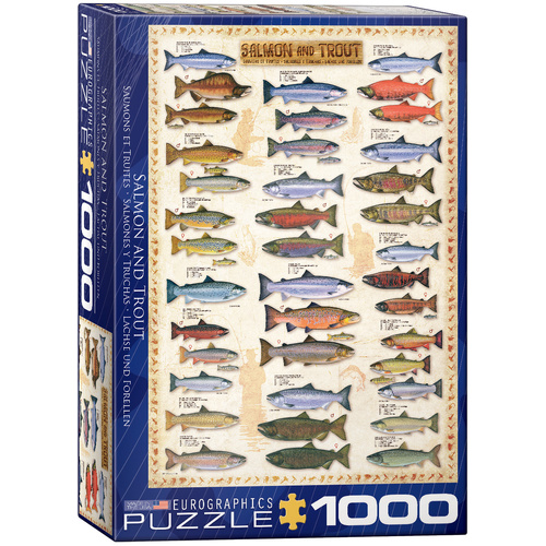 Eurographics - Salmon & Trout Puzzle 1000pc