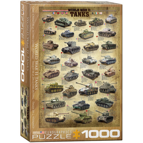 Eurographics - World War II Tanks Puzzle 1000pc