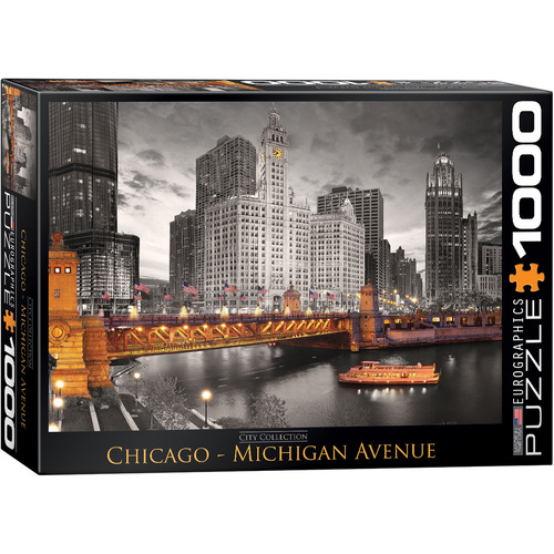 Eurographics - Chicago Michigan Avenue Puzzle 1000pc
