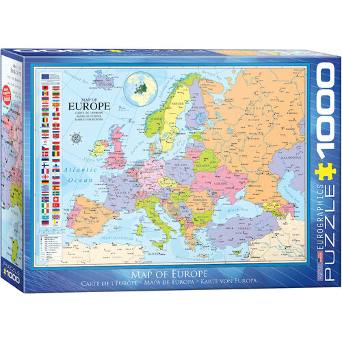 Eurographics - Map of Europe Puzzle 1000pc