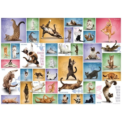 Eurographics - Yoga Cats Puzzle 1000pc