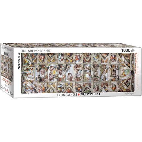 Eurographics - Sistine Chapel Ceiling Panoramic Puzzle 1000pc