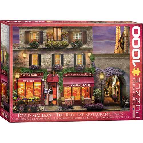 Eurographics - Red Hat Restaurant, Paris Puzzle 1000pc