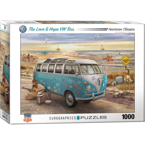 Eurographics - The Love & Hope VW Bus Puzzle 1000pc