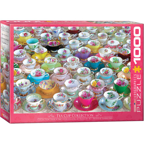 Eurographics -Tea Cup Collection Puzzle 1000pc
