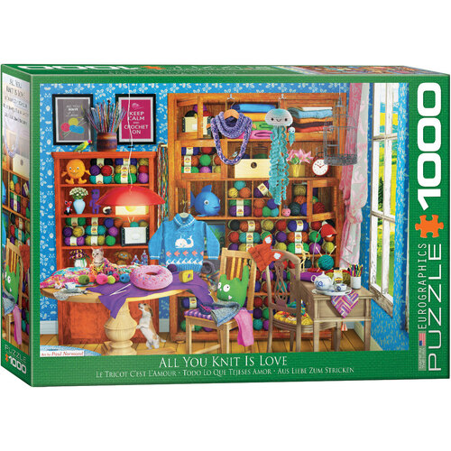 Eurographics - All you Knit Is Love Puzzle 1000pc