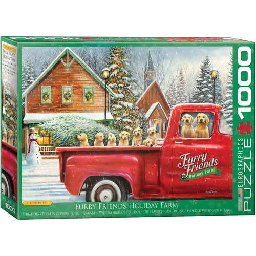 Eurographics - Furry Friends Holiday Farm Puzzle 1000pc