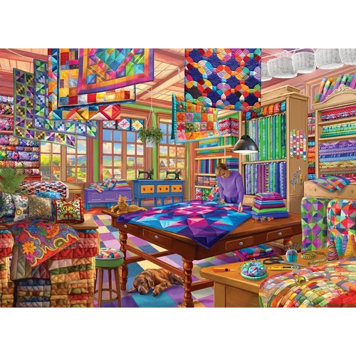 Eurographics - Quilt Workshop Large Piece Puzzle 500pc