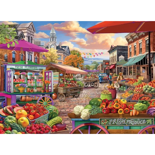 Eurographics - Main Street Market Large Piece Puzzle 500pc