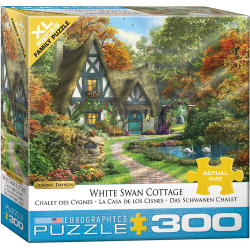 Eurographics - White Swan Cottage Large Piece Puzzle 300pc