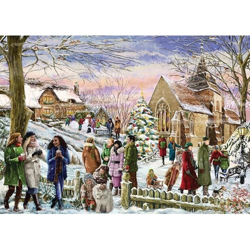 Jumbo - Festive Village Puzzle 1000pc