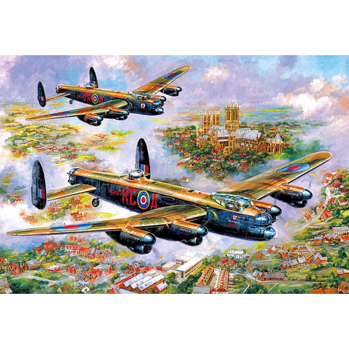 Gibsons - Lancasters Over Lincoln Puzzle 500pc