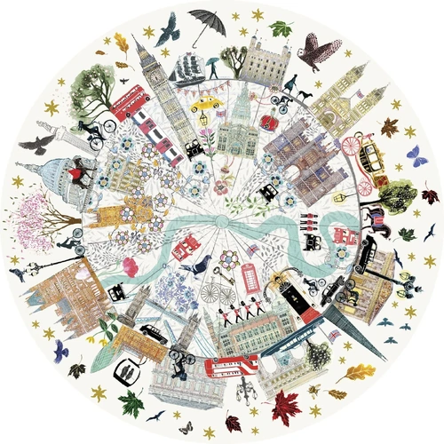 Gibsons - London Buildings Circular Puzzle 500pc