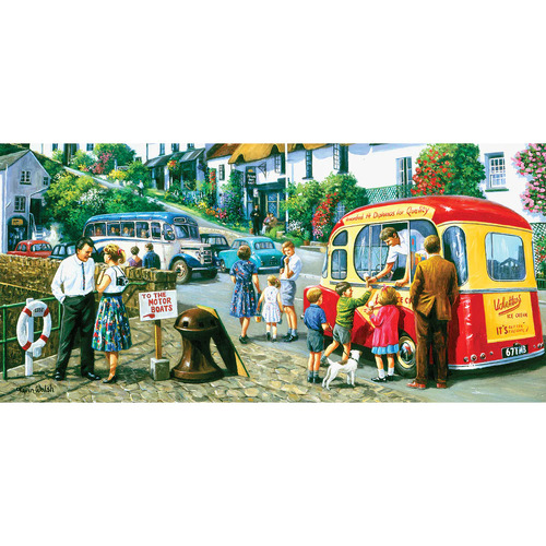 Gibsons - Ice Cream By The River Panorama Puzzle 636pc