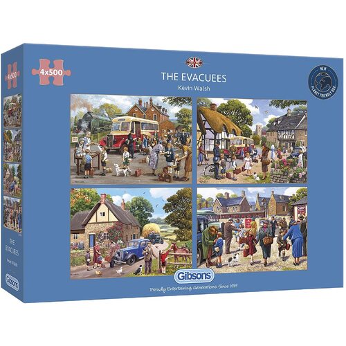 Gibsons - The Evacuees Puzzle 4 x 500pc