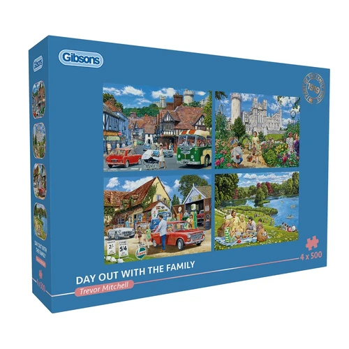 Gibsons - Day Out With The Family Puzzle 4 x 500pc