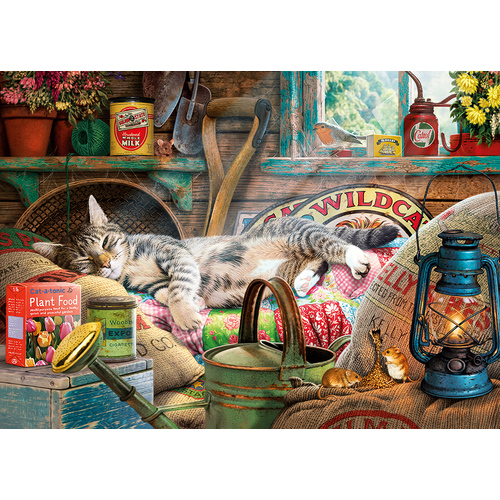 Gibsons - Snoozing In The Shed Puzzle 1000pc