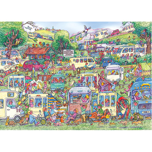 Gibsons - Caravan Chaos Puzzle 1000pc