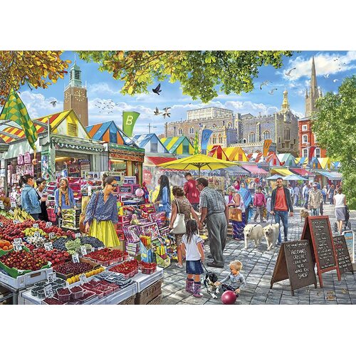 Gibsons - Market Day, Norwich Puzzle 1000pc