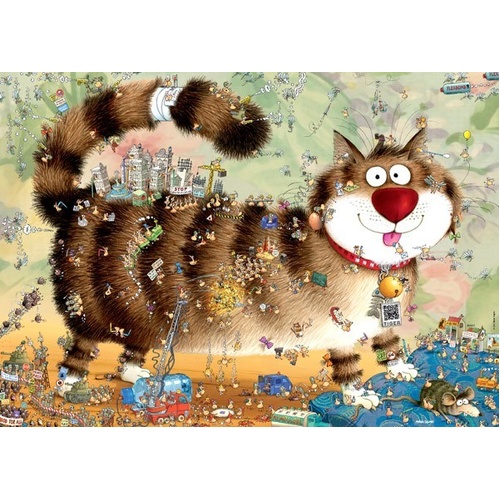 Heye - Degano, Cat's Life Puzzle 1000pc