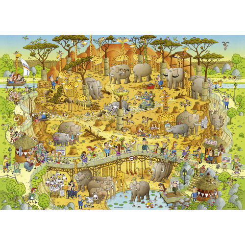 Heye - Funky Zoo - African Habitat Puzzle 1000pc