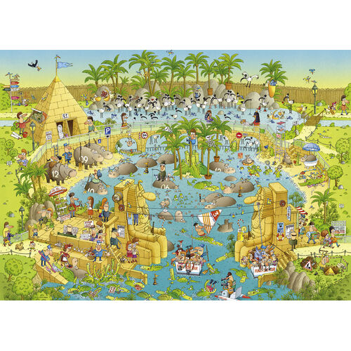 Heye - Funky Zoo - Nile Habitat Puzzle 1000pc