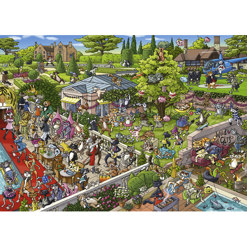 Heye - Tanck, Party Cats Puzzle 1000pc