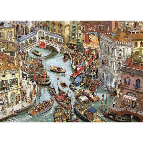 Heye Triangular O Sole Mio!, Göbel/Knorr Jigsaw Puzzle (2000 Pieces) Comic  Style on eBid United States