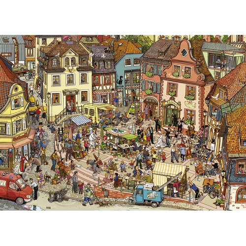 Heye - Gobel & Knorr, Market Place Puzzle 1000pc