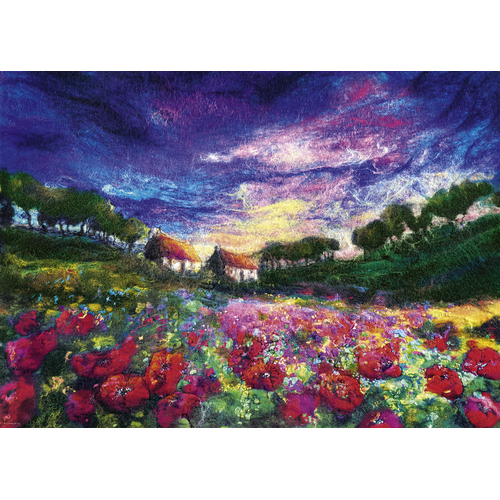 Heye - Felted Art, Sundown Poppy Puzzle 1000pc