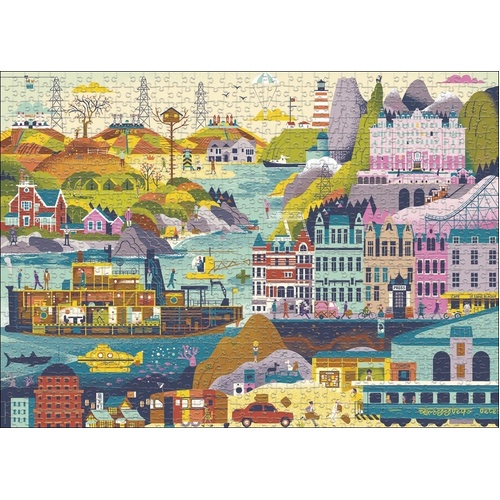 Heye - Movie Masters, Wes Anderson Puzzle 1000pc