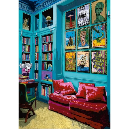 Heye - Home: Room With Red Sofa Puzzle 1000pc