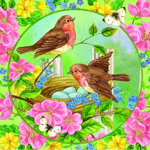 Buy Holdson - Flower Friends Robins & Roses Puzzle 500pc