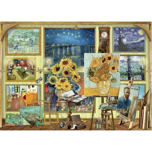 Holdson - Works of Art: Van Gogh Studio Puzzle 1000pc