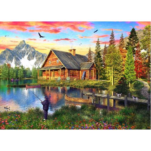 Holdson - Sunsets, The Fishing Cabin Puzzle 1000pc