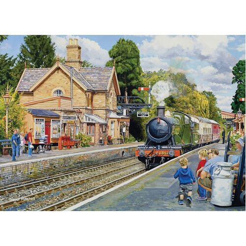 Holdson - At the Station - Hampton Loade On the Severn Valley Railway Large Piece Puzzle 500pc